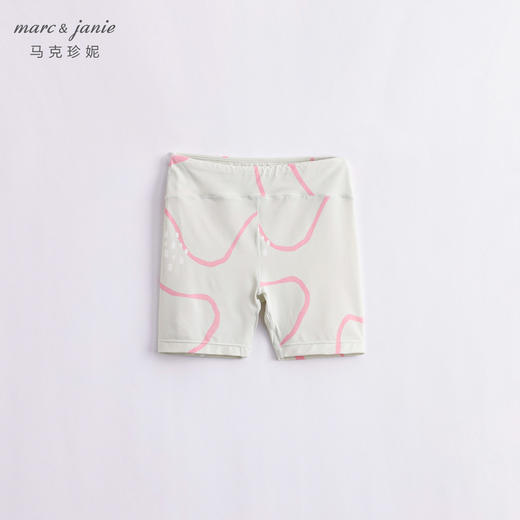 马克珍妮夏装 女童弹力透气运动打底裤 儿童短裤凉感骑行裤230579 商品图1