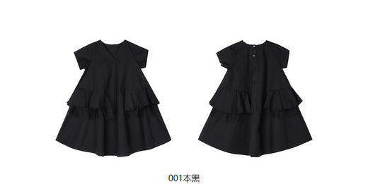 jnby  23年夏款  高密府绸纯色短袖连衣裙  1N4G13570 商品图8