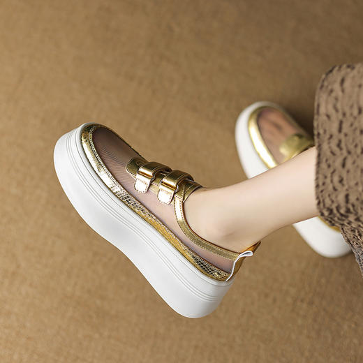 舒适减龄，网纱厚底凉鞋TYM-D6186 商品图4