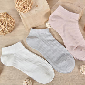 女船袜纯棉抗菌防臭吸汗短袜夏季浅口极舒棉女船袜透气薄款【2312301】