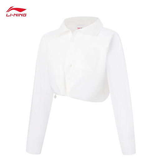 【L断码】李宁（LI-NING）中国李宁休闲外套女2023新款春夏宽松开衫翻领运动服AFDT152【库存有限，如无货将做退款，介意慎拍！】 商品图4