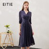 EITIE爱特爱夏季新款束腰五分袖优雅显瘦连衣裙7007718 商品缩略图0