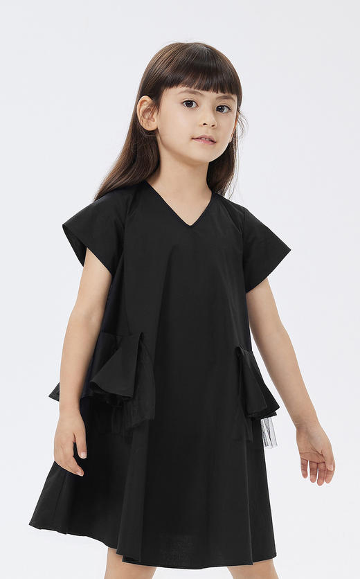 jnby  23年夏款  高密府绸纯色短袖连衣裙  1N4G13570 商品图4