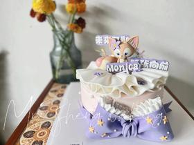迪士尼之玲娜贝儿半翻糖蛋糕加高款