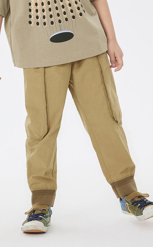 jnby 23年夏款 全棉工装感束脚长裤  1N4E13580 商品图4