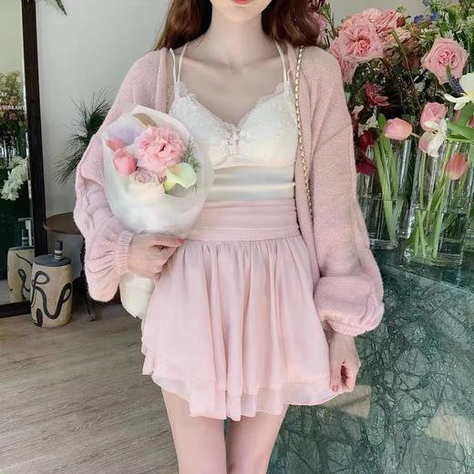 【GZ】无忧购设计感小众纯欲蓬蓬高腰百褶短裙5091（截单后7天发货) 商品图0