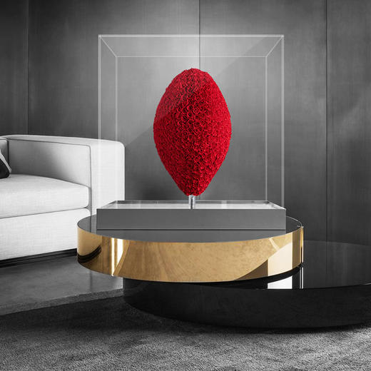 VBEINGS花语 怦然心动 高端定制款 永生花玫瑰超大爱心摆件送女友爱人告白求婚礼物 商品图2