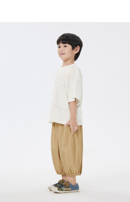 jnby  23年夏款  高密贡缎清爽舒适七分裤  1N4E14100 商品图5