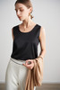 【盏那】桑蚕丝无袖背心 内搭外穿都适宜 商品缩略图0
