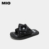 MIO米奥夏季舒适平跟一字外穿拖女鞋小彩钻玫瑰花拖鞋潮流云朵拖M233131201 商品缩略图1