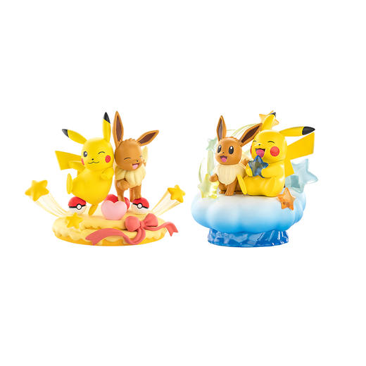 Pokemon/宝可梦 收藏手办 梦伊布和皮卡丘 派对款/星云款 商品图0