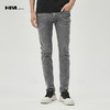 HIM漢崇 破洞洗水牛仔裤男潮流百搭高端简约修身小脚裤 2026夏季 商品缩略图1