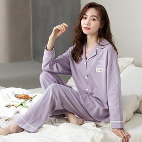 SY-65017休闲睡衣棉质大码家居服宽松两件
