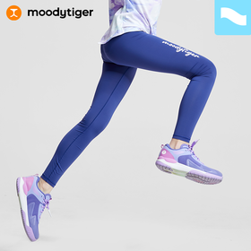 moodytiger女童瑜伽裤2022夏季新款防晒冰感运动紧身裤| 小轻风 M22211409