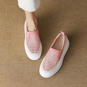 清凉舒适，马卡龙色新款夏季网纱凉鞋TYM-D6180