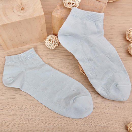 女丨纯色浅口低帮船袜女棉袜 夏季透气袜子无骨缝头品质棉袜简约云纹【2双装 6双6折 2312305】 商品图1