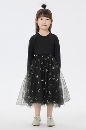 jnby  23年夏款   全棉绣花设计网纱中长款腰裙   1N4D14580