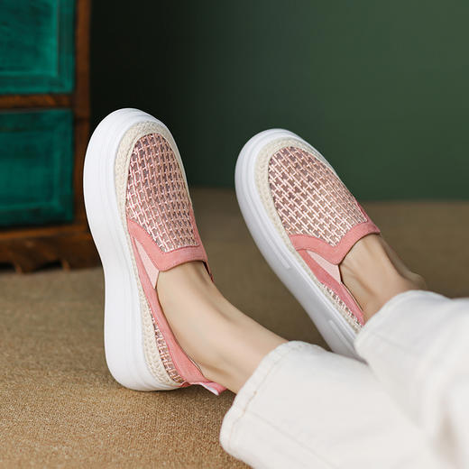 清凉舒适，马卡龙色新款夏季网纱凉鞋TYM-D6180 商品图6