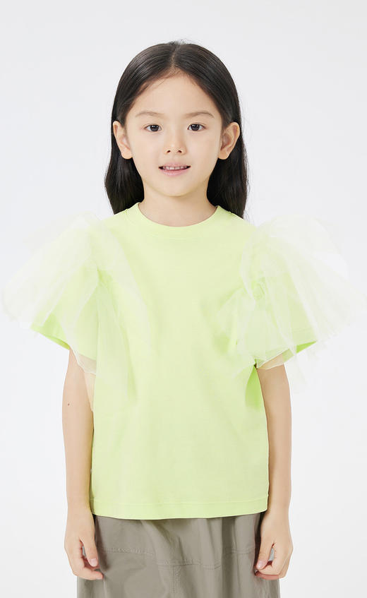 jnby  23年夏款  细纱袖笼设计短袖T恤  1N4113240 商品图8