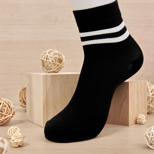 男袜中筒袜春秋抗菌防臭袜吸汗冬季保暖透气长袜棉袜【2311602】 商品图4