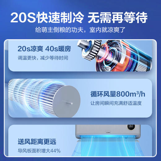科龙（KELON）空调 1.5匹 新一级能效 16分贝 变频冷暖 节能省电 自清洁 壁挂式挂机 小耳朵 KFR-35GW/LY1-X1 商品图3