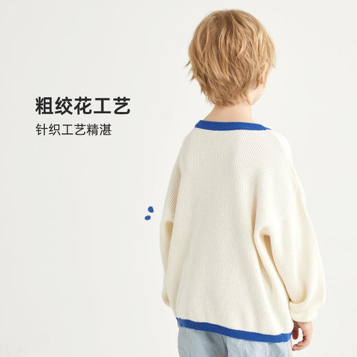 【绵软舒适 抗起球】时尚字母圆领毛衣PCMY2305 商品图4