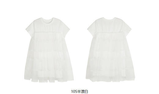 jnby  23年春款  针织棉耐磨网纱短袖连衣裙  1N3G12730 商品图13