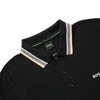 HUGO BOSS 雨果博斯 2023春夏新品 男士LOGO标识商务休闲长袖POLO衫 黑色 50469108 商品缩略图3