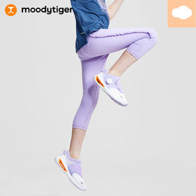 【专属】moodytiger女童七分紧身裤2023夏季新品柔软运动裤 M32211407