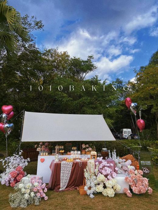 「户外婚礼·中海汤泉」户外婚礼甜品台案例 商品图0