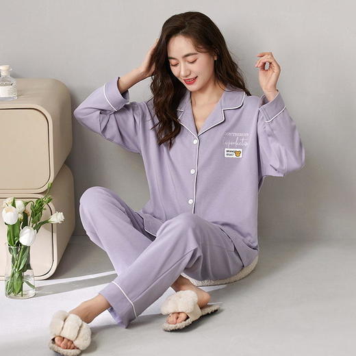SY-65017休闲睡衣棉质大码家居服宽松两件 商品图4