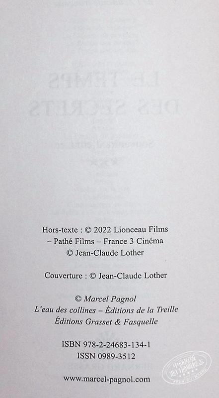 预售 【中商原版】马塞尔 帕尼奥尔 秘密时光 新版 法文原版 Le temps des secrets Marcel Pagnol 法兰西学院院士 商品图4