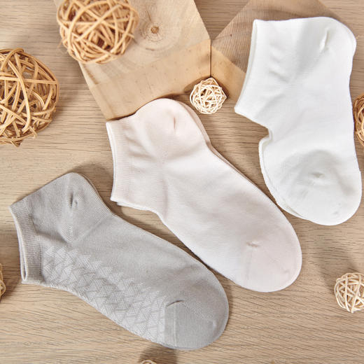 女船袜纯棉抗菌防臭吸汗短袜夏季浅口极舒棉女船袜透气薄款【2312301】 商品图4