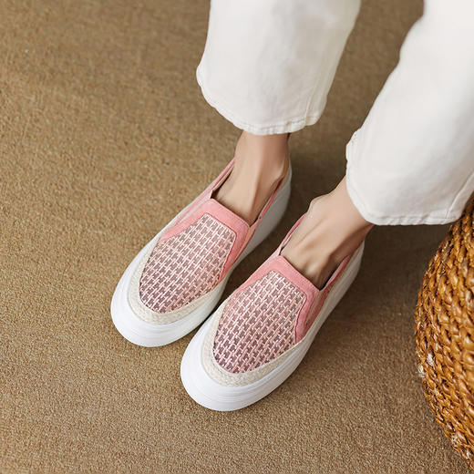 清凉舒适，马卡龙色新款夏季网纱凉鞋TYM-D6180 商品图4