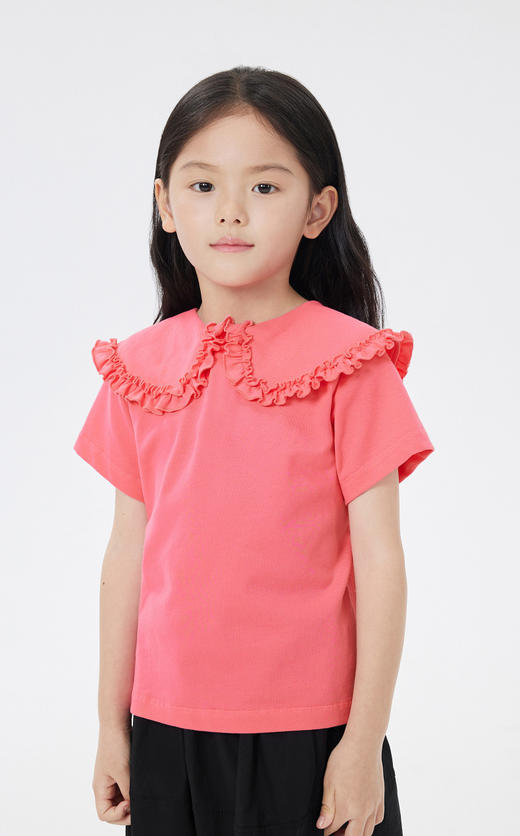 jnby  23年夏款  花领设计弹性短袖T恤  1N4113450 商品图4