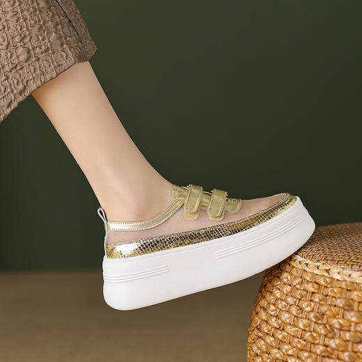 舒适减龄，网纱厚底凉鞋TYM-D6186 商品图2