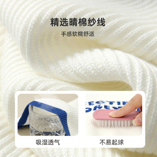 【绵软舒适 抗起球】时尚字母圆领毛衣PCMY2305 商品图3