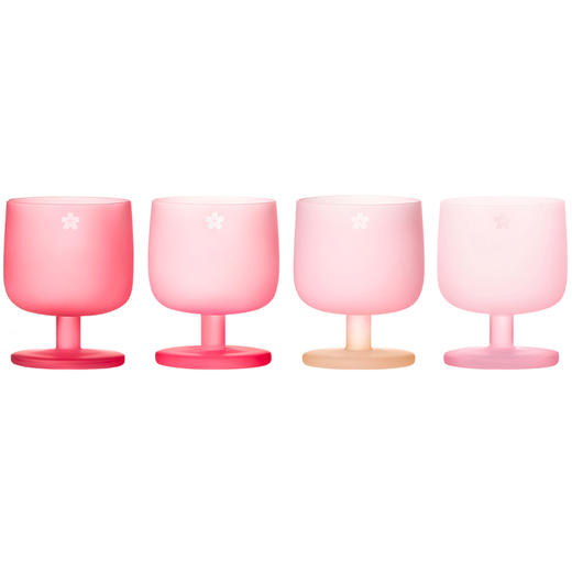 樱花渐开 MU16糖果樱系列-水晶渐变色玻璃杯-4支装 商品图6