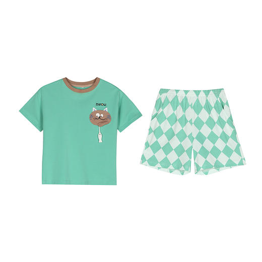 都市丽人眯雅佳凉感无尘棉薄短袖家居服睡衣JH32A1 商品图8