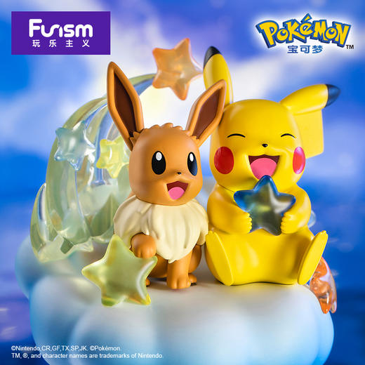 Pokemon/宝可梦 收藏手办 梦伊布和皮卡丘 派对款/星云款 商品图2