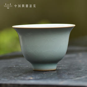 问鼎汝瓷鼎峰系列老款天青玉茶杯