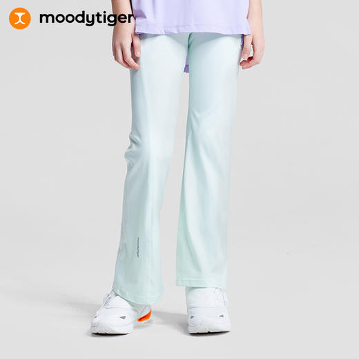 【专属】moodytiger女童喇叭裤2023夏新款拼接柔软外穿防晒紧身裤| 小轻风 M32211405^ 商品图0