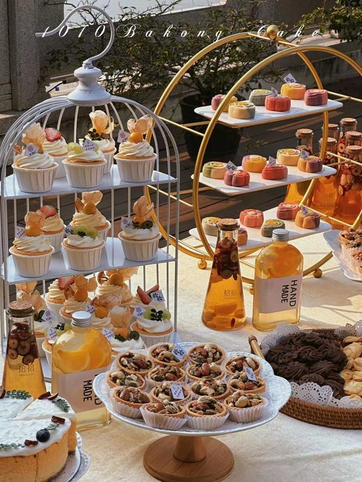 「西湖小岛」会议茶歇户外甜品台案例 商品图0