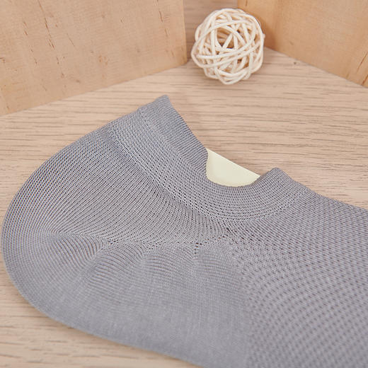 莫代尔全网面浅口袜子男短袜纯棉夏季透气薄款男士浅口低帮防臭吸汗【2311305】 商品图5