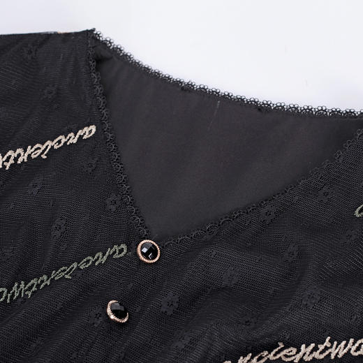 NF858斯尔丽瑟俪2023春夏新款中袖温柔优雅连衣裙 商品图4