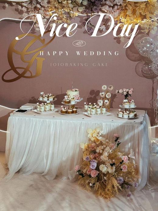 「天悦酒店·粉色系」婚礼甜品台案例 商品图8