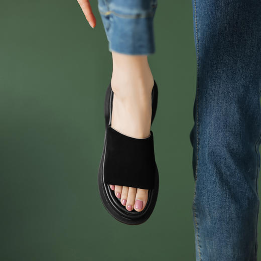 时尚个性，三色羊皮拖鞋TYM-D6185 商品图12