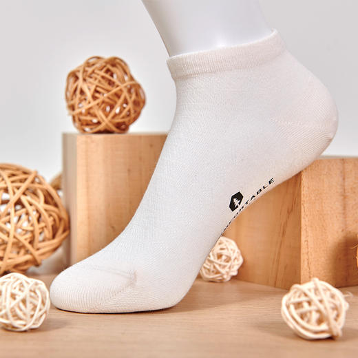 女丨短筒袜女船袜不掉跟防臭透气春夏季新款纯棉隐形袜子【2双装 6双6折 2312303】 商品图3