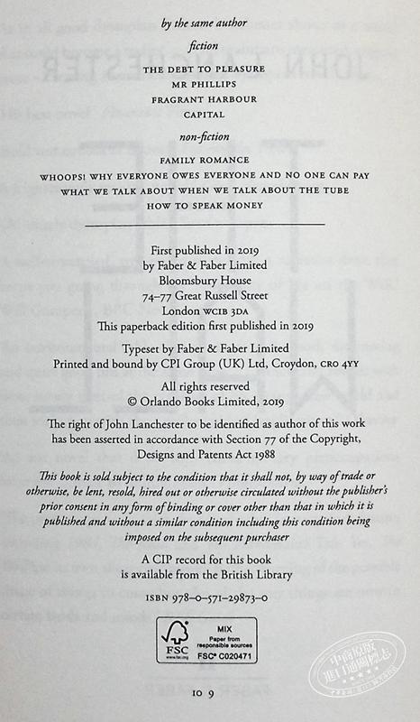 【中商原版】墙 英文原版 The Wall John Lanchester Faber and Faber 商品图4