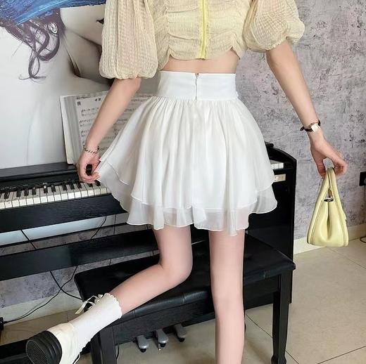 【GZ】无忧购设计感小众纯欲蓬蓬高腰百褶短裙5091（截单后7天发货) 商品图5